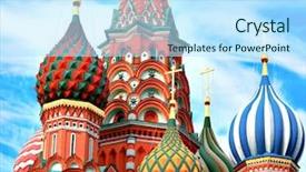  Presentation with hall fame of red stamp - Cool new PPT layouts with domes of the famous head backdrop and a sky blue colored foreground