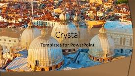  Presentation with history chartres cathedral - Beautiful theme featuring domes of the patriarchal cathedral backdrop and a yellow colored foreground