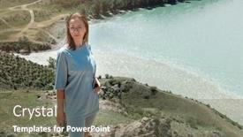  Presentation with rivers - Cool new theme with domestic-tourism-travel-lesure backdrop and a gray colored foreground