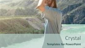  Presentation with rivers - PPT theme featuring domestic-tourism-travel-lesure background and a lemonade colored foreground