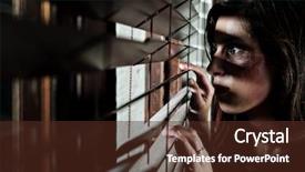  Presentation with violence woman - Amazing theme having shrimp with sauce and pasta isolated on a white background backdrop and a lemonade colored foreground