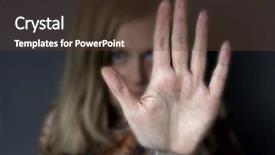  Presentation with violence women - Presentation design with domestic violence - stop abusing women background and a tawny brown colored foreground