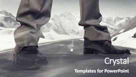  Presentation with powerful - Audience pleasing theme consisting of dominance - he is powerful and dominant backdrop and a  colored foreground