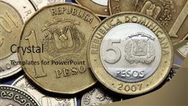  Presentation with dominican republic - Beautiful slides featuring dominican one and five peso backdrop and a coral colored foreground