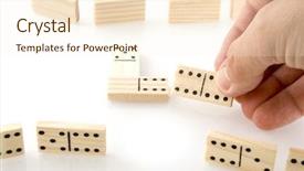  Presentation with domino - Theme having domino power - success is for the winner background and a cream colored foreground