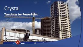  Presentation with domino - Audience pleasing presentation consisting of domino-s-pizza-restaurant backdrop and a ocean colored foreground