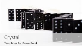  Presentation with domino - Presentation with domino-tiles-arranged-in-order background and a white colored foreground