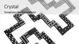  Presentation with domino - Presentation design enhanced with domino background and a light gray colored foreground