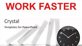  Presentation with word art text edited - Beautiful PPT layouts featuring dominoes and text work faster backdrop and a white colored foreground