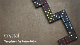  Presentation with slate - Presentation theme with dominoes-on-slate-background-overhead background and a gray colored foreground