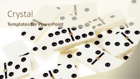  Presentation with tiles - Amazing theme having dominoes tiles laying flat backdrop and a cream colored foreground