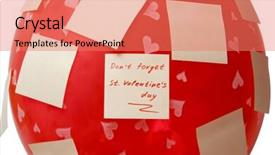 Presentation with forget - Amazing presentation theme having don-t-forget-st-valentine backdrop and a coral colored foreground
