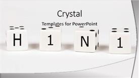  Presentation with h1n1 - Presentation theme having don-t-roll-the-dice background and a white colored foreground