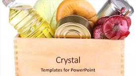  Presentation with eye drops products - Beautiful theme featuring donate food - box with products isolated backdrop and a lemonade colored foreground