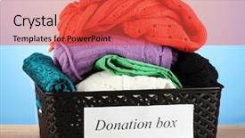  Presentation with donation - Cool new theme with isolated old webcam backdrop and a white colored foreground