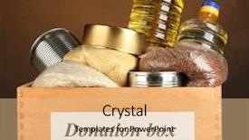  Presentation with food donation - Amazing slides having donation box with food backdrop and a lemonade colored foreground