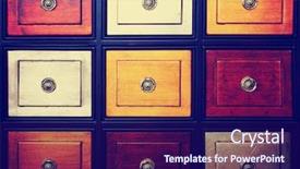  Presentation with retro television old vintage tv - Colorful presentation theme enhanced with done with a retro vintage backdrop and a navy blue colored foreground