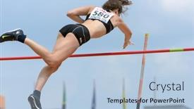  Presentation with pole vault - Slide deck having donetsk-ukraine-july-11-eliza background and a light blue colored foreground