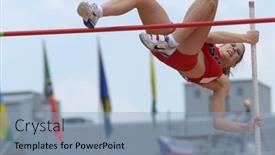  Presentation with pole vault - Slide set featuring donetsk-ukraine-july-11-zoe background and a light blue colored foreground