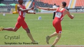  Presentation with baton - Audience pleasing presentation theme consisting of donetsk-ukraine-july-13-usa backdrop and a mint green colored foreground