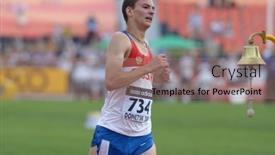 Presentation with final - Presentation design consisting of windows with heavy iron bars background and a light blue colored foreground