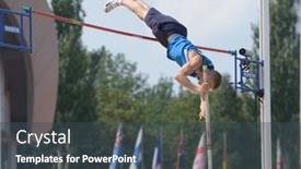  Presentation with pole vault - Slide set enhanced with donetsk-ukraine-july-14-tomas background and a ocean colored foreground