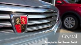  Presentation with automobile - PPT layouts featuring dongguan-guangdong-china-august-7 background and a gray colored foreground