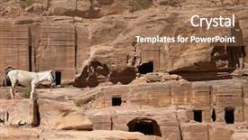  Presentation with petra - Beautiful PPT theme featuring  backdrop and a  colored foreground