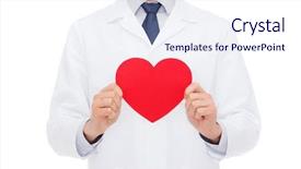  Presentation with healthcare - PPT theme enhanced with organ donor - healthcare and medicine concept background and a  colored foreground