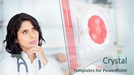  Presentation with hospital bed - Presentation theme with donor blood - two transfused patients lying background and a  colored foreground