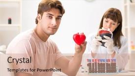  Presentation with blood malignancy - PPT layouts consisting of donors - man giving his blood background and a  colored foreground