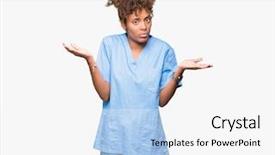  Presentation with african american christianity - Theme with dont care - young african american doctor woman background and a  colored foreground