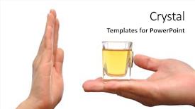  Presentation with drink and driving - Beautiful presentation theme featuring melted crayon - different chocolate pencils and balls backdrop and a white colored foreground