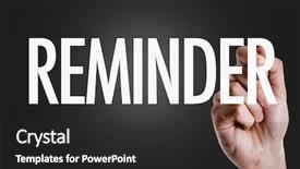  Presentation with forget - Slide deck featuring dont forget - hand writing the text reminder background and a dark gray colored foreground