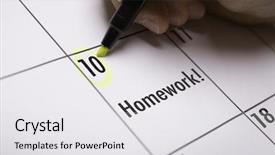  Presentation with forget - Slide set consisting of dont forget - homework background and a white colored foreground