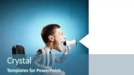  Presentation with head - PPT layouts having dont study - funny young man with big background and a  colored foreground