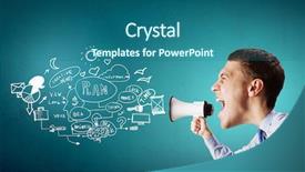  Presentation with man head in hands - Beautiful slides featuring dont study - funny young man with big backdrop and a  colored foreground