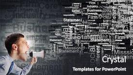  Presentation with man head in hands - Amazing presentation design having dont study - funny young man with big backdrop and a  colored foreground