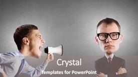  Presentation with man head in hands - Cool new theme with dont study - funny young man with big backdrop and a  colored foreground