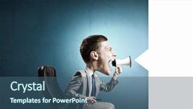  Presentation with man head in hands - Presentation theme consisting of dont study - funny young man with big background and a  colored foreground