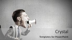  Presentation with man head in hands - Slides having dont study - funny young man with big background and a light gray colored foreground