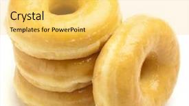  Presentation with donut and coffee - Theme with donuts shop - sugary donut isolated background and a  colored foreground