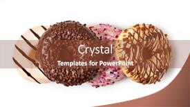  Presentation with sprinkles - Beautiful slides featuring donuts-with-colorful-sprinkles-isolated backdrop and a tawny brown colored foreground