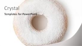  Presentation with sprinkles - Slides having donuts-with-colorful-sprinkles-isolated background and a white colored foreground