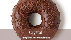  Presentation with sprinkles - Amazing PPT layouts having donuts-with-colorful-sprinkles-isolated backdrop and a tawny brown colored foreground
