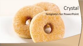  Presentation with donuts - Beautiful slide deck featuring donuts backdrop and a lemonade colored foreground