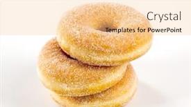  Presentation with donuts - PPT theme with donuts background and a lemonade colored foreground
