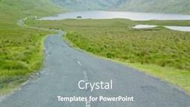  Presentation with ireland - Theme having doo-lough-pass-county-mayo background and a gray colored foreground