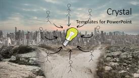  Presentation with doodle - PPT layouts with doodle against dusty path leading background and a  colored foreground