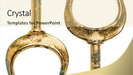  Presentation with pair - Cool new theme with dool - pair of old brass rowlocks backdrop and a  colored foreground